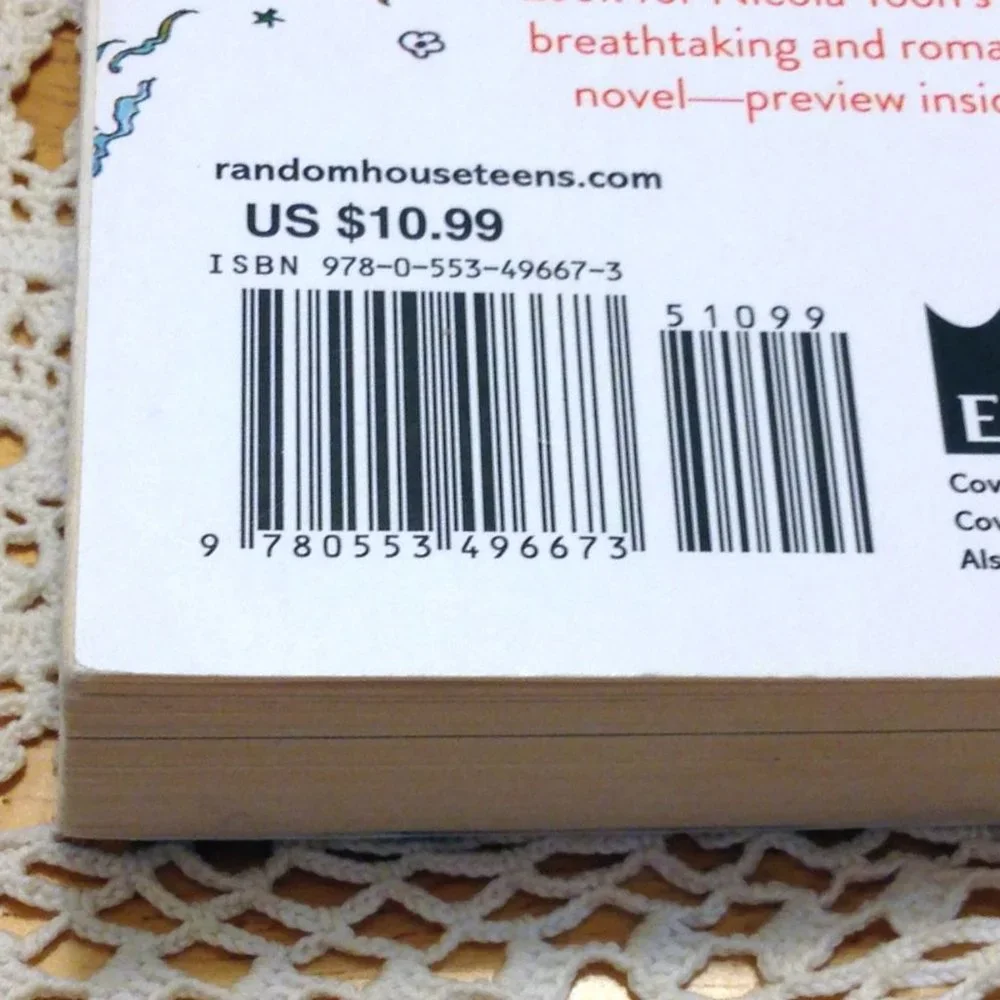 Book Sale! 3 for $10! Romance - Everything, Everything, nicole yoon